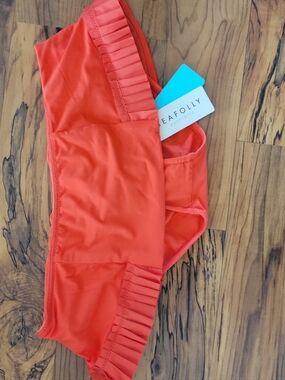 New Seafolly Coral Pleated Bikini Bottom